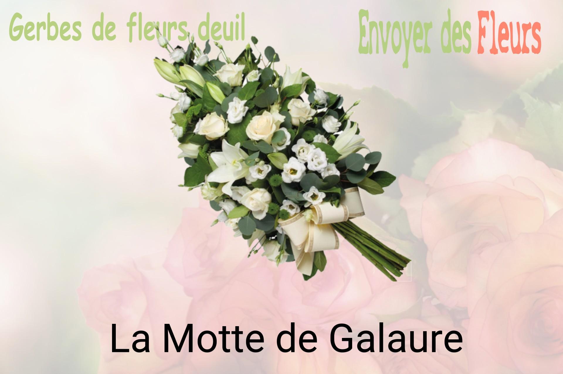 Gerbe de fleurs de deuil livrée à La Motte-de-Galaure